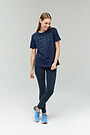 Stretch cotton t-shirt with print 3 | BLUE | Audimas