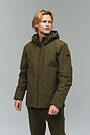 Jacket with THERMOBOOSTER thermal insulation 1 | GREEN/ KHAKI / LIME GREEN | Audimas