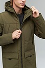 Long jacket with THERMORE thermal insulation 4 | GREEN/ KHAKI / LIME GREEN | Audimas