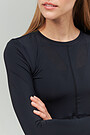 Functional lightweight long sleeve top 4 | BLACK | Audimas