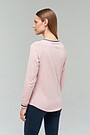 Stretch cotto long sleeve top 2 | RED/PINK | Audimas
