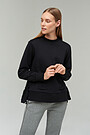 Soft inner surface cotton sweatshirt 3 | BLACK | Audimas