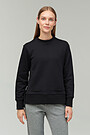 Soft inner surface cotton sweatshirt 1 | BLACK | Audimas