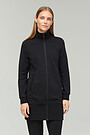 Long cotton zip-through sweatshirt 1 | BLACK | Audimas