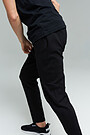 Cotton tapered fit sweatpants 4 | BLACK | Audimas