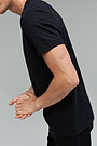 Stretch cotton t-shirt 3 | BLACK | Audimas