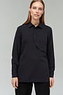 Lightweigh stretch fabric shirt 1 | BLACK | Audimas