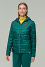 Jacket with Thinsulate thermal insulation 1 | GREEN/ KHAKI / LIME GREEN | Audimas