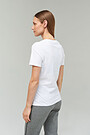 Stretch cotton t-shirt 2 | WHITE | Audimas