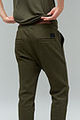 Cotton tapered fit sweatpants 2 | GREEN/ KHAKI / LIME GREEN | Audimas