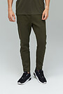 Cotton tapered fit sweatpants 3 | GREEN/ KHAKI / LIME GREEN | Audimas