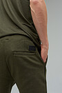 Cotton tapered fit sweatpants 4 | GREEN/ KHAKI / LIME GREEN | Audimas