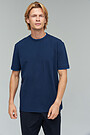 Stretch cotton t-shirt 1 | BLUE | Audimas
