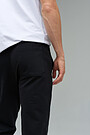 Cotton tapered fit sweatpants 4 | BLACK | Audimas