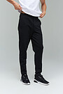 Cotton tapered fit sweatpants 3 | BLACK | Audimas