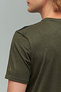 Functional recycled fabric t-shirt 4 | GREEN/ KHAKI / LIME GREEN | Audimas