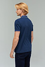 Stretch cotton polo t-shirt 2 | BLUE | Audimas