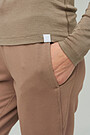 Fine merino wool long sleeve roll-neck top 3 | PINE BARK | Audimas