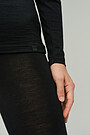 Fine merino wool long sleve top 3 | BLACK | Audimas