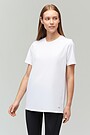 Long silhouette functional t-shirt 1 | WHITE | Audimas