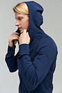 Detachable warm fleece hoodie 3 | BLUE | Audimas