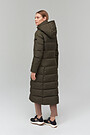 Long puffer down coat 2 | GREEN/ KHAKI / LIME GREEN | Audimas