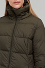 Long puffer down coat 4 | GREEN/ KHAKI / LIME GREEN | Audimas