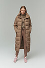 Long puffer down coat 3 | BROWN/BORDEAUX | Audimas