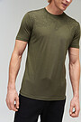 Fine merino wool short sleeve t-shirt 3 | GREEN/ KHAKI / LIME GREEN | Audimas