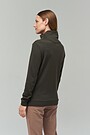 Merino-bamboo blend hoodie 2 | GREEN/ KHAKI / LIME GREEN | Audimas