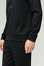 Merino wool blend hoodie 3 | BLACK | Audimas