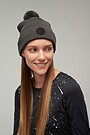 Knitted hat with wool 1 | GREY/MELANGE | Audimas