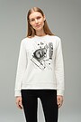 Stretch cotton sweatshirt 1 | BEAR T B EGRET | Audimas