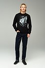 Stretch cotton sweatshirt 4 | BEAR T W BLACK | Audimas