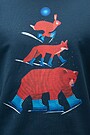 Stretch cotton sweatshirt 3 | FOX BLUE | Audimas