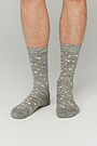 Merino mix printed socks 1 | GREY/MELANGE | Audimas