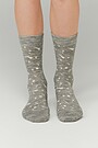 Merino mix printed socks 3 | GREY/MELANGE | Audimas