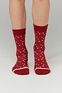 Combed cotton printed socks 1 | RED/PINK | Audimas