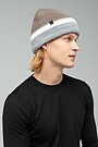 Knitted hat with wool 1 | BROWN | Audimas