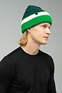 Knitted hat with wool 1 | GREEN/ KHAKI / LIME GREEN | Audimas