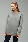 Reversible neoprene sweatshirt 3 | GREY/ORANGE | Audimas