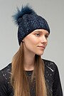 Soft knitted hat with wool 1 | BLUE | Audimas