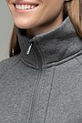 Brushed cotton zip-through sweatshirt 3 | GREY/MELANGE | Audimas