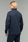 Brushed cotton zip-through jacket 2 | BLUE | Audimas