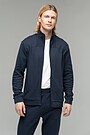 Brushed cotton zip-through jacket 4 | BLUE | Audimas