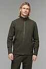 Cotton zip-through jacket 1 | GREEN/ KHAKI / LIME GREEN | Audimas
