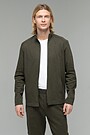 Cotton zip-through jacket 4 | GREEN/ KHAKI / LIME GREEN | Audimas