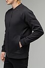 Soft inner surface cotton zip-through sweatshirt 4 | BLACK | Audimas