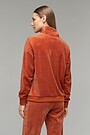 Cotton velour half-zip sweatshirt 2 | RED/PINK | Audimas