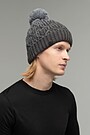 Knitted hat with wool 1 | GREY/MELANGE | Audimas